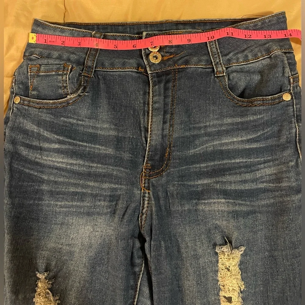 Blue Republic Trendy Distressed Skinny Jeans in Blue